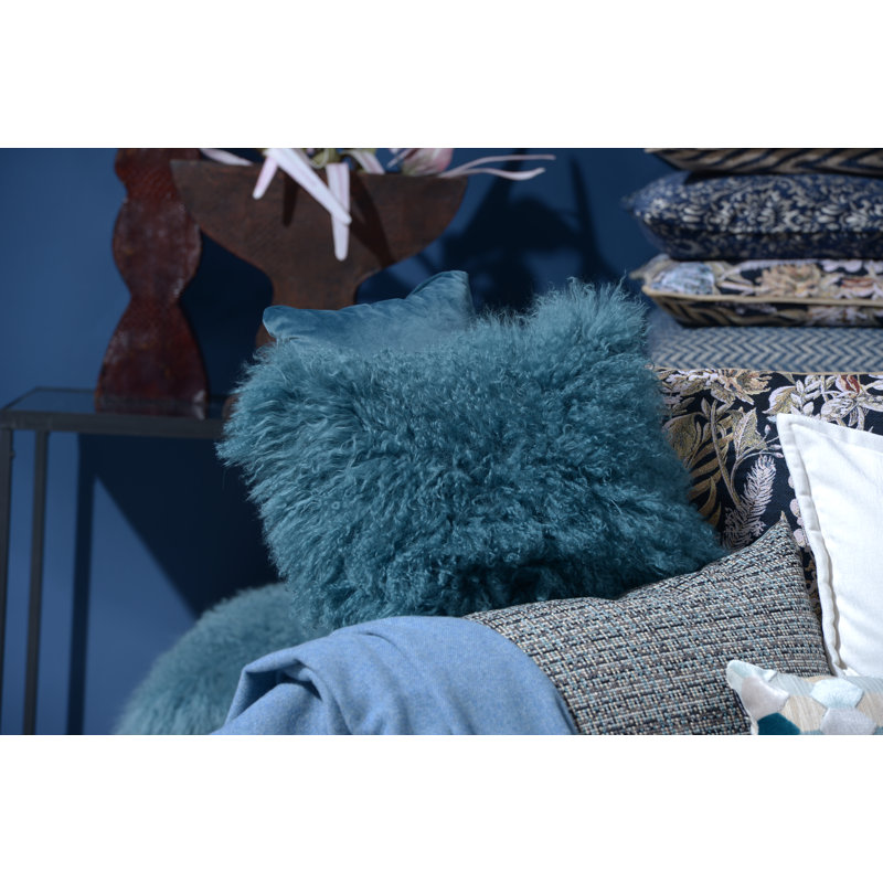 Mosaico Square Cushion, Blue