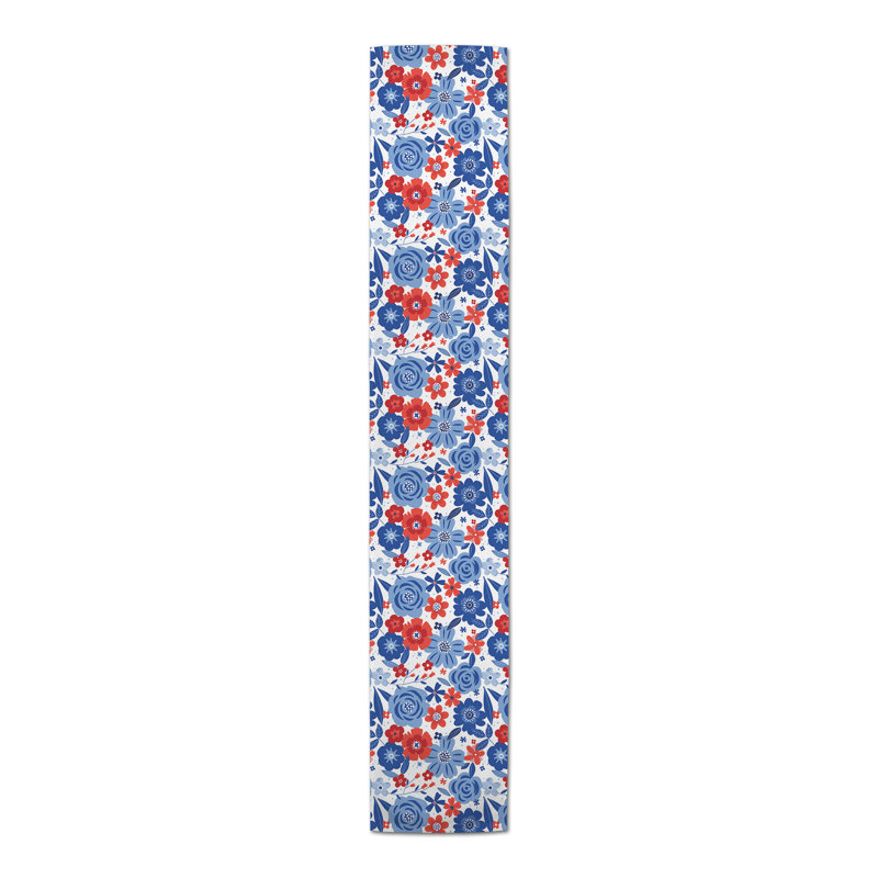 Chemin de table rectangulaire en coton, 90 po x 16 po