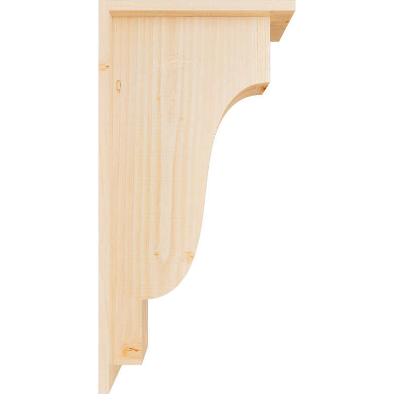 Corbeille Newport avec contre-plaque, H 24 po x l 5,5 po x P 12 po, Sapin de Douglas, Lisse
