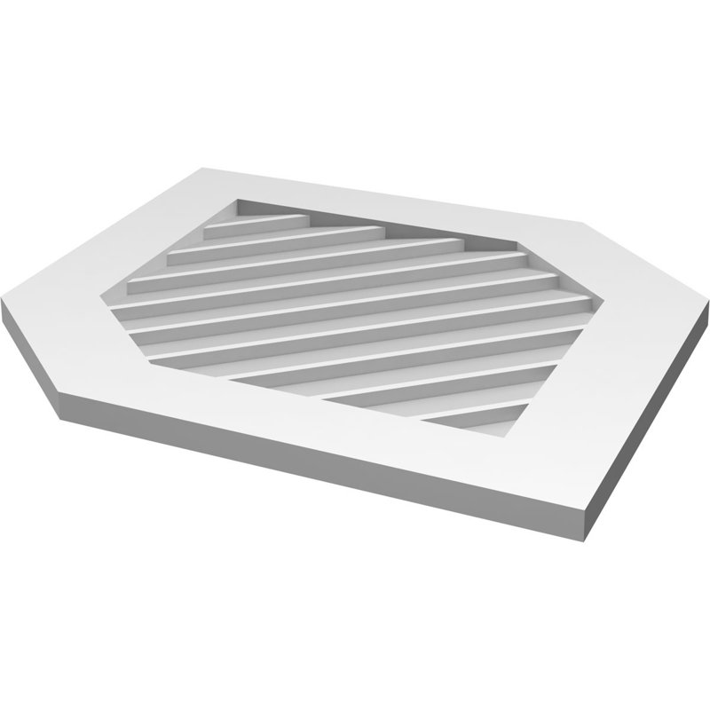 Ventilateur vertical à pignon vertical en uréthane 14/12, H 1 po x l 24 po x L 38 po