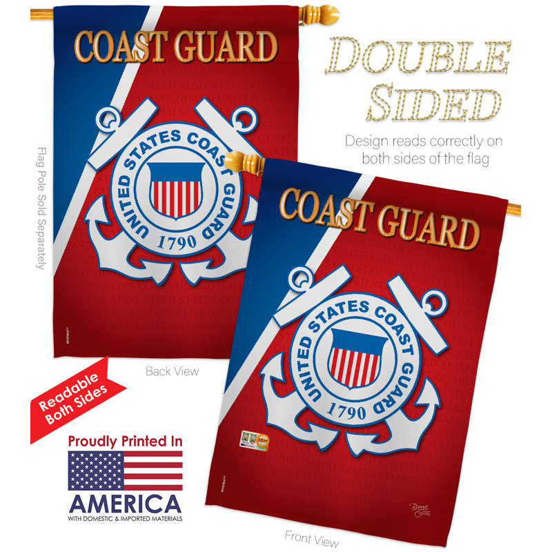 Double Sided 40'' H x 28'' W Polyester Flag Set