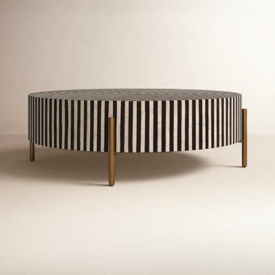Bron 48" Bone Inlay Coffee Table