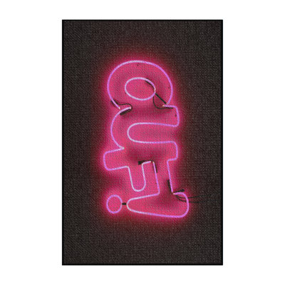 Tapis rose World of Neon