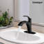 Robinet pour salle de bain à poignée simple avec drain