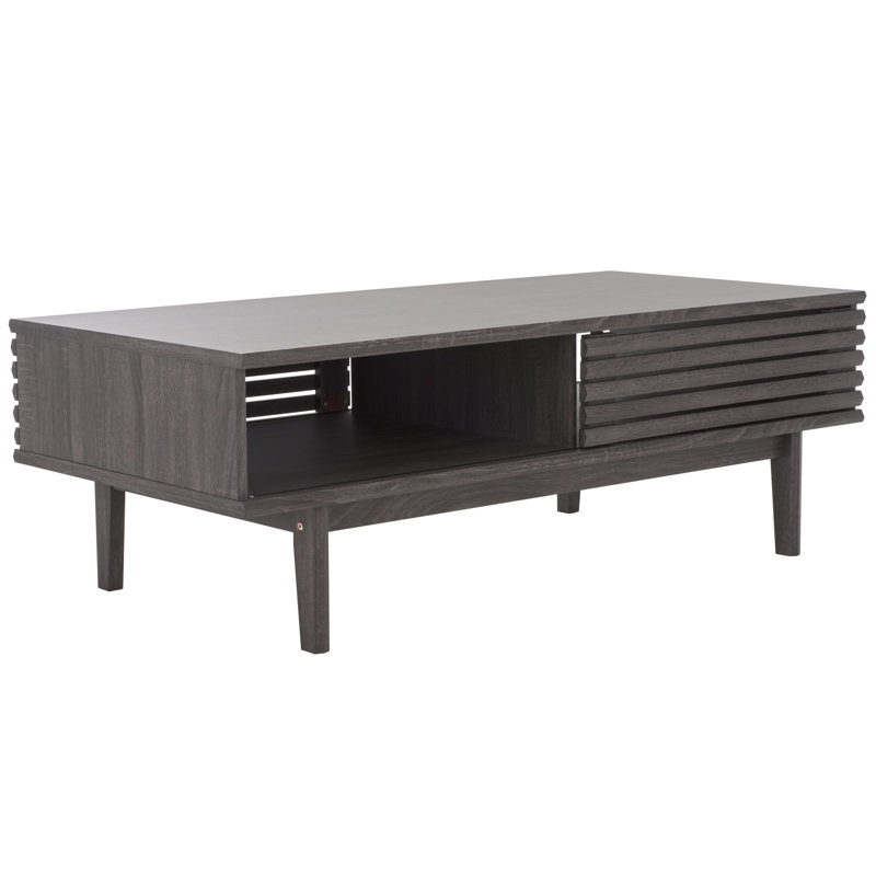 Aveneet Coffee Table, Distressed Black