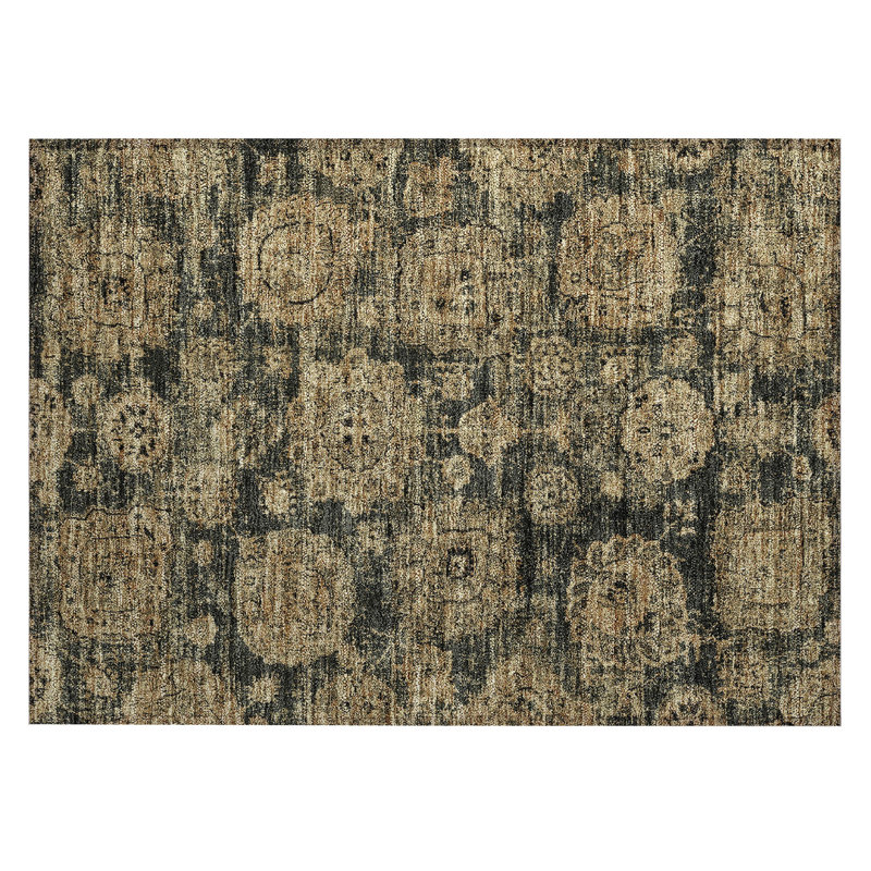Floral Indoor / Outdoor Rug, Rectangle 1'8" x 2'6"