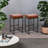 Upholstered Counter Stool with Metal Frame-354568807