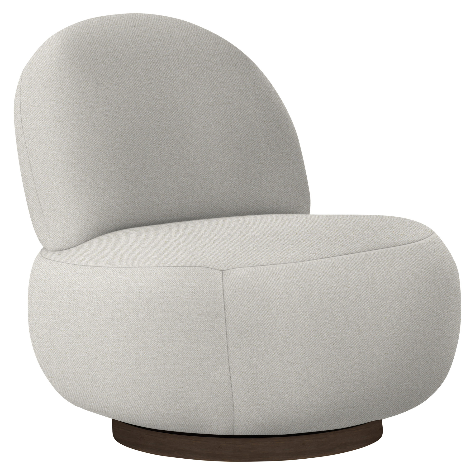 Lulu 29'' Wide Swivel Side Chair, Molasses, White 5555-000