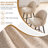 Swivel Bar Stools Set Of 3, Counter Height Bar Stools With Back & Metal Legs-Linen-1874607206