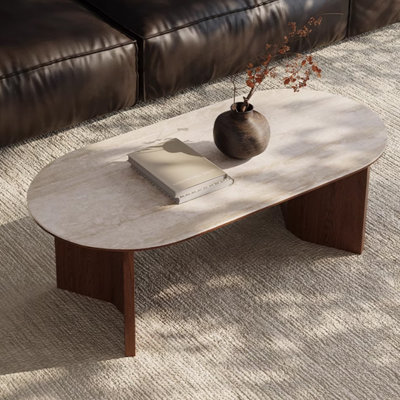 Table basse ovale simple
