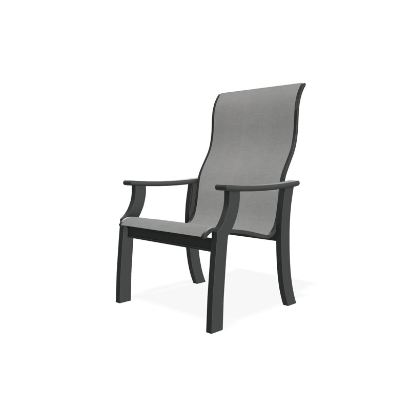 St. Catherine Polymer Outdoor Lounge Chair, Graphite, Destiny Steel