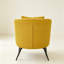 Fauteuil moderne en velours avec coussin-129172361