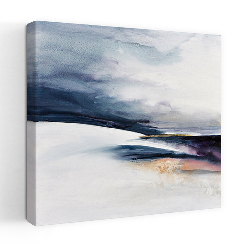 A Place To Be, art contemporain abstrait, paysage naturel, H 24 po x l 24 po