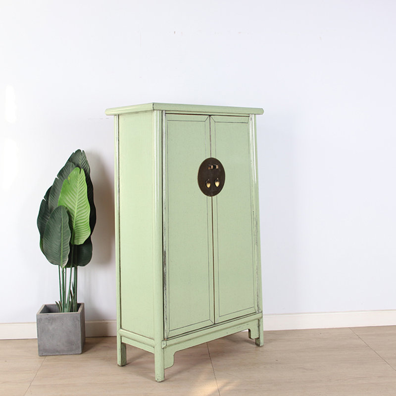 Console en bois de peuplier, Vert Isatis