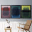 Souvenirs de Rothko I, toile encadrée de qualité supérieure - prête à être accrochée-69983045-69983048