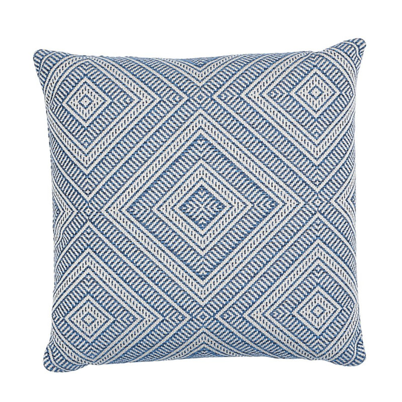Tortola I/O Pillow, 18" x 18", Light Blue