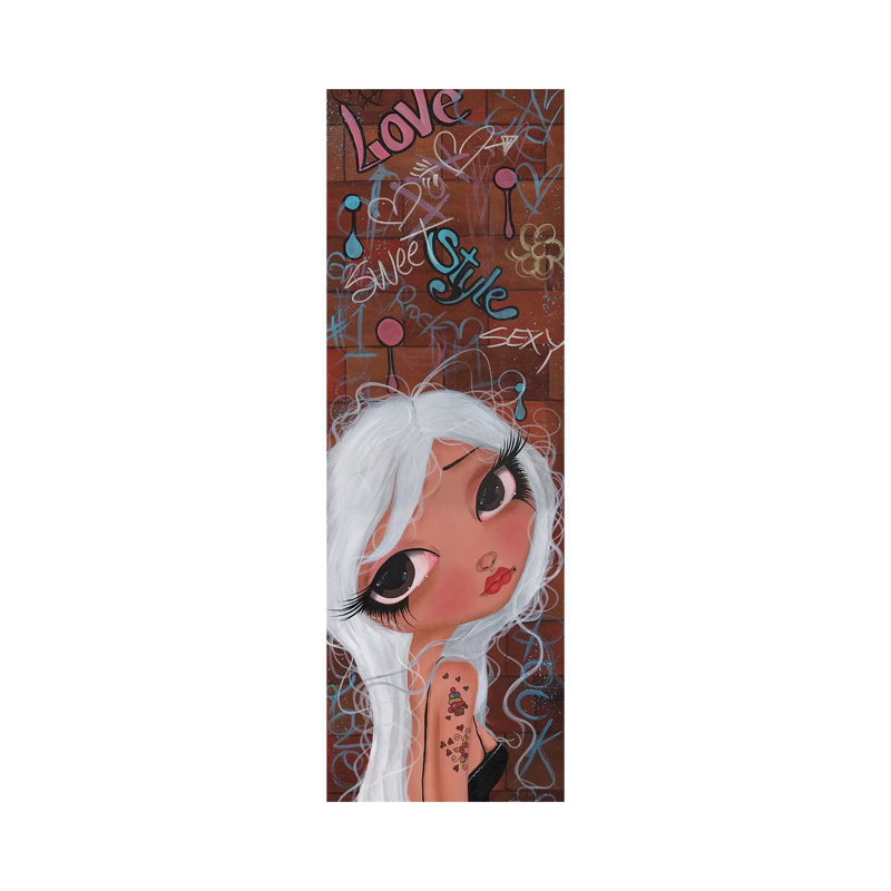 Candy Pin Up Girl by Dottie Gleason - Wrapped Canvas Panoramic Gallery-Wrapped Canvas Giclée