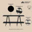Buffet moderne avec 2 tablettes noires 47,24 "Modern-188692522