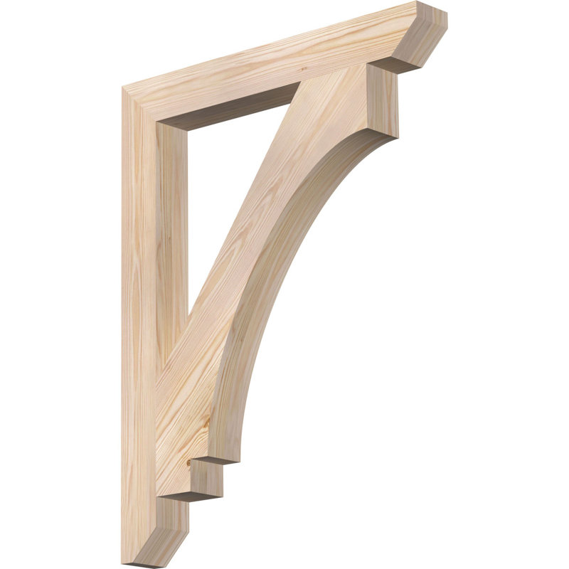 BKTIMP06 Support en bois rustique à lattes impériales, Cèdre rouge de l'Ouest (lisse), H 36 po x l 3,5 po x P 28 po