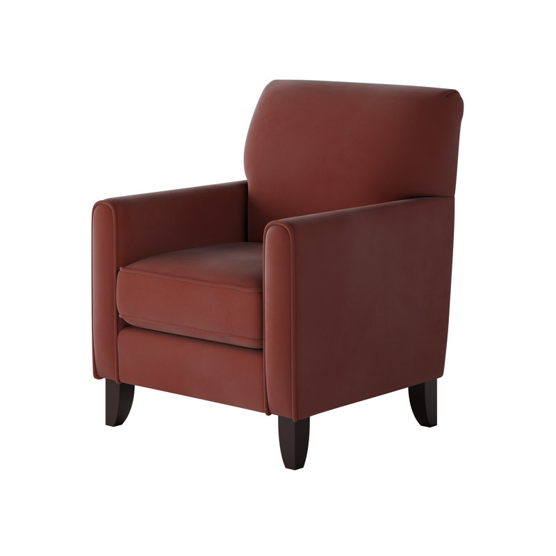 Aravis Upholstered Armchair, Red Polyester Blend