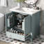 Ensemble de meuble-lavabo 30 po avec lavabo, armoire de salle de bain multifonctionnelle avec portes et tiroir, structure solide et panneau en MDF-1851089908
