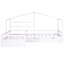 Lit plateforme simple à 3 tiroirs dans la chambre à coucher de taille essentielle avec rangement solide et confortable-1254778868