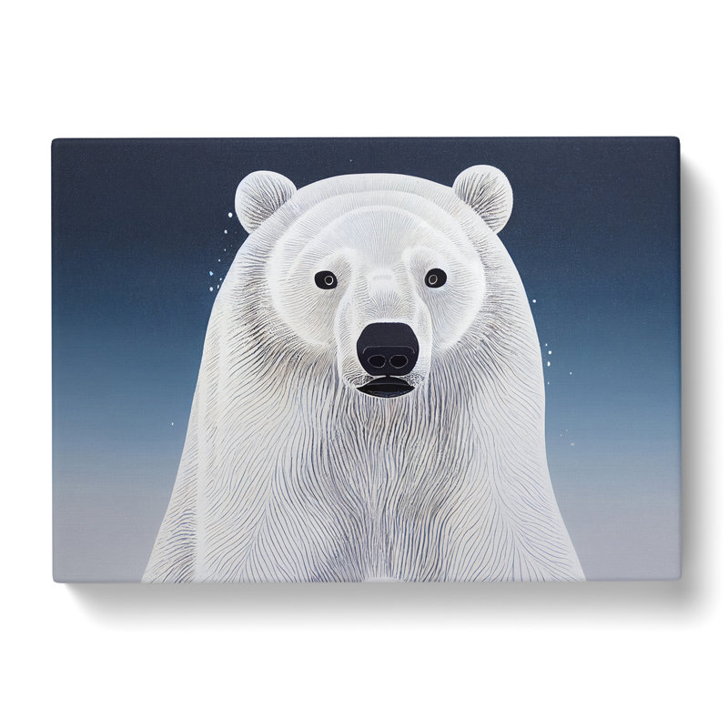 Gorgeous Polar Bear - Wrapped Canvas, 50cm H x 76cm W x 3cm D