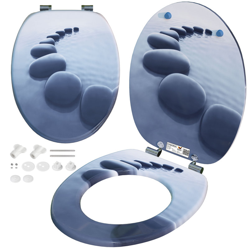 Stone Soft Close Elongated Standard Toilet Seat