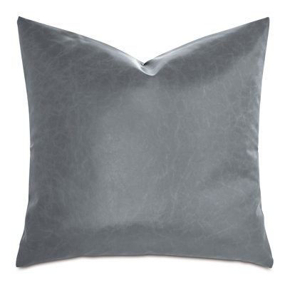 Nevin Faux Leather Throw Pillow