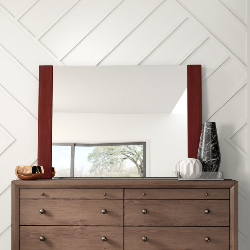 Miroir de commode moderne et contemporain Newmarch, Teck