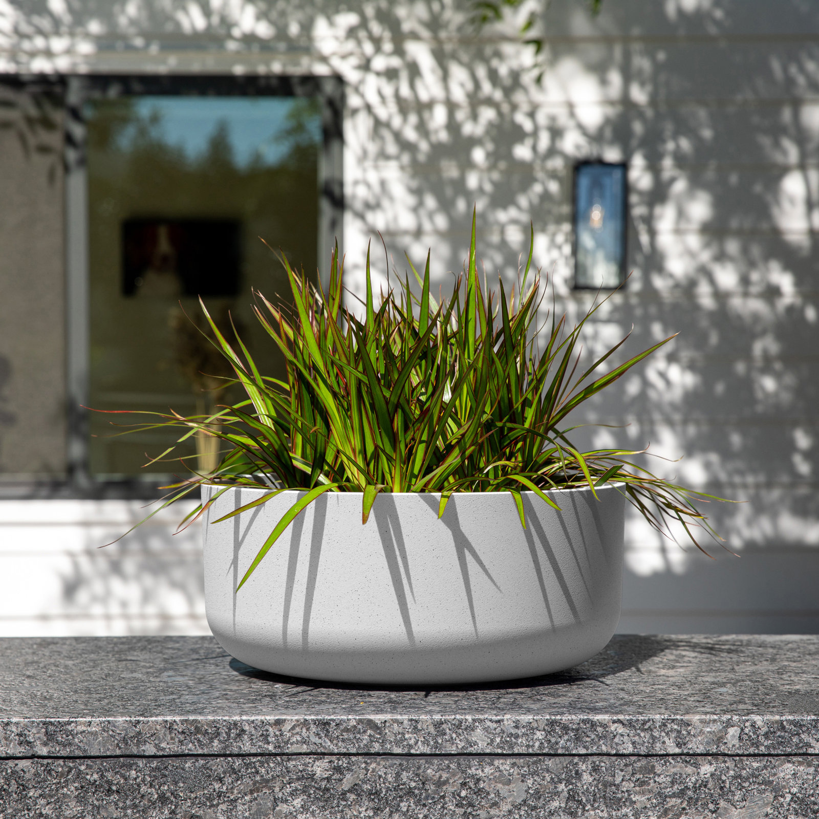 Mason Series Kona Bowl Planter, 2, White