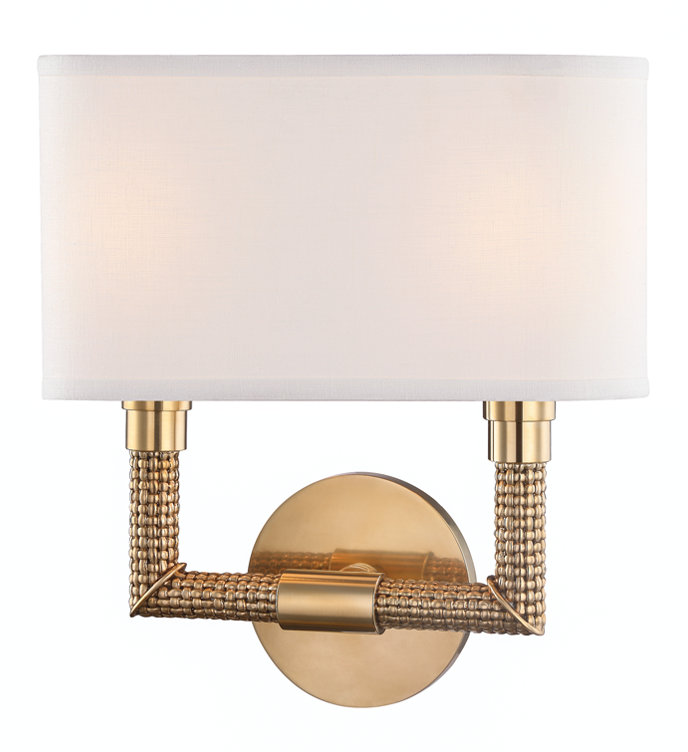 Dubois 2 - Light Armed Sconce, Aged Brass