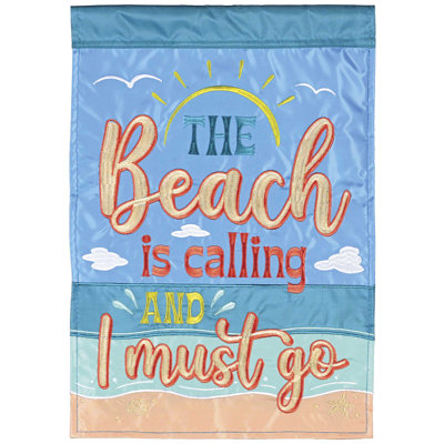 Garden Flag The Beach Is Calling