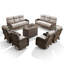 Ensemble de conversation pour canapé 9 pièces avec chaises pivotantes et foyer extérieur 9 pièces-1119892712-1301438241