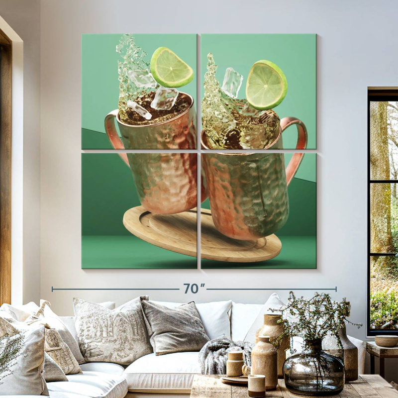 Yarlin Moscow Mule Cocktail, H 57 po x l 57 po