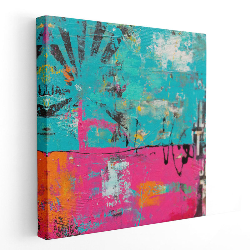 «Colorful Emotion», reproduction d'art sur toile, H 30 po x l 30 po