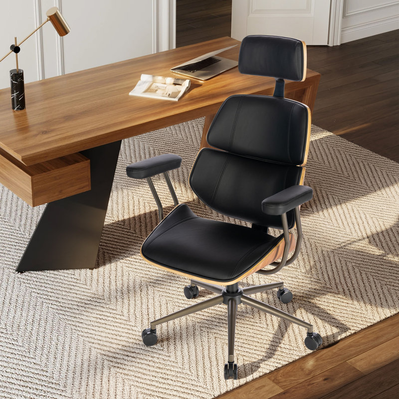 Ergonomic Office Chair Executive Swivel Chair, BLACK
