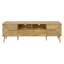 Support média 72 po stratifié noyer, aspect moderne, compartiments de rangement 72 po stratifié, éléments de design