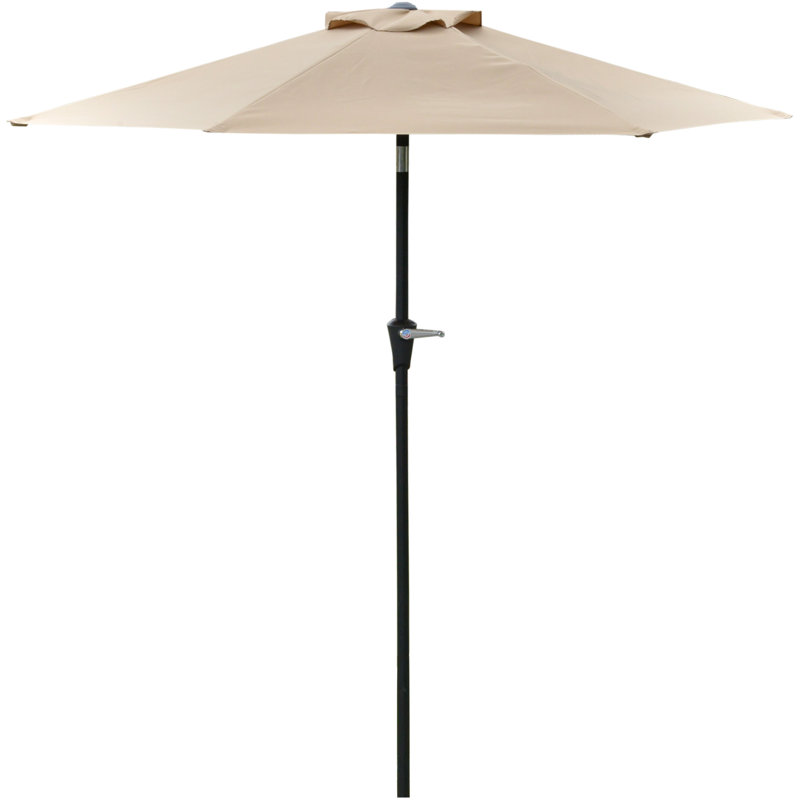 Parasol d'extérieur avec 6 baleines, Kaki