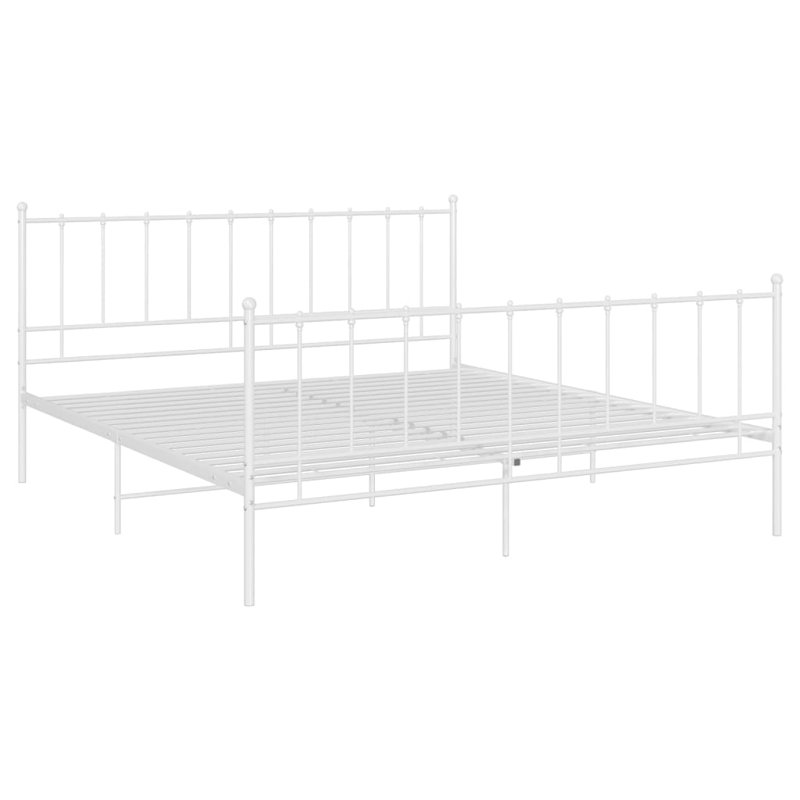 Azi Metal Bed, white, 140 x 200cm
