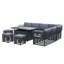 Morvan 9 - Person Patio Dining Set Rectangular Table with Cushions Included