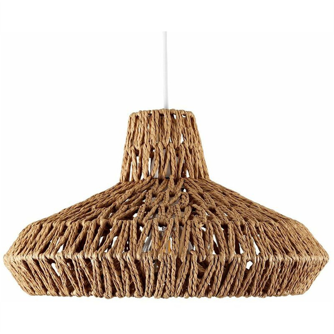 Paper Bowl Lamp Shade in Brown
