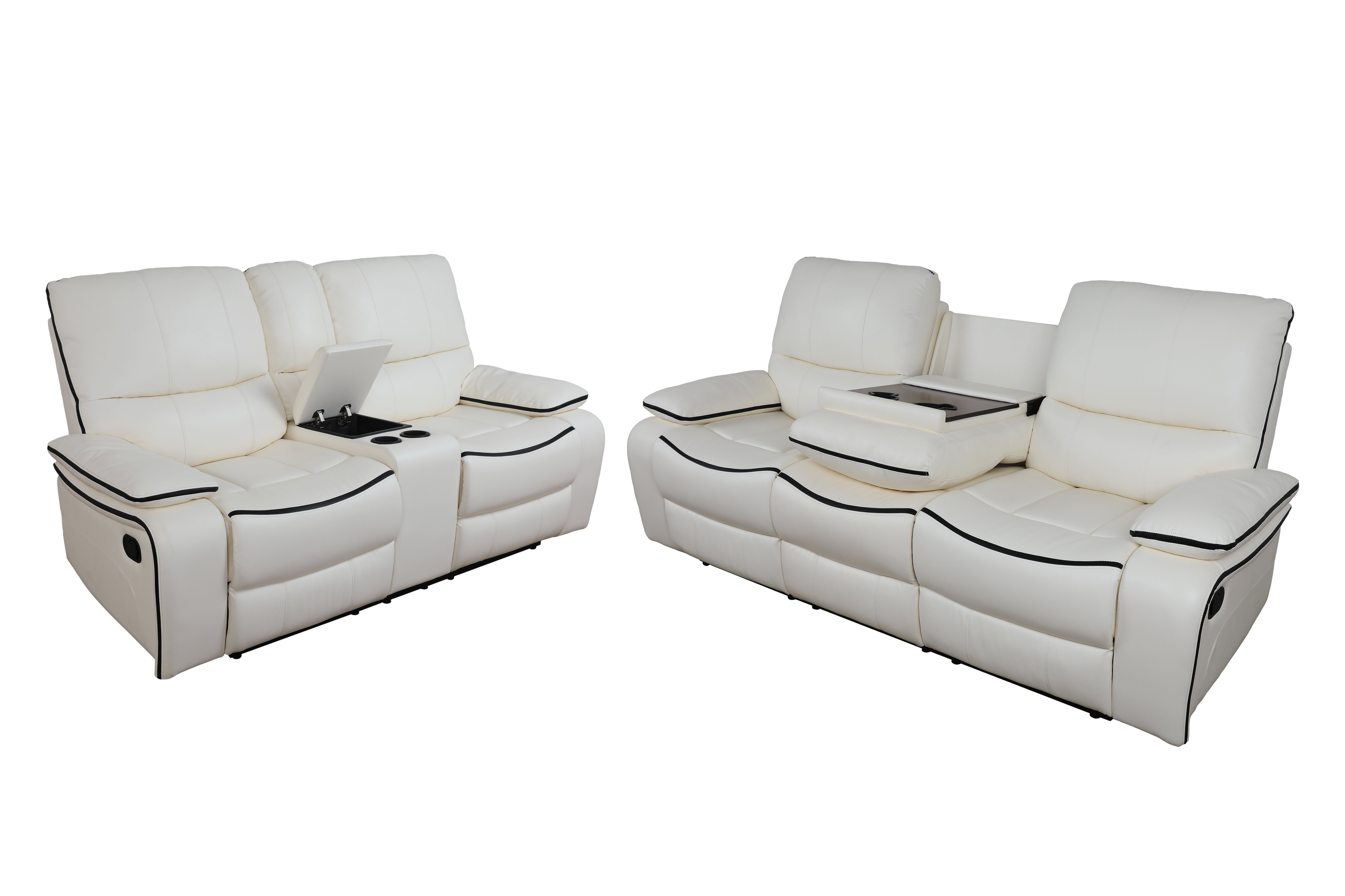 Red Barrel Studio® Faux Reclining Configurable Living Room Set | Wayfair