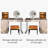  47'' High-quality Makeup Vanity Set,Power Outlet, Glass Top,Very easy to assemble,Includes makeup stool-1394697414
