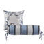 Ensembles de literie bleu marine élégant, jacquard de polyester confortable, style maison