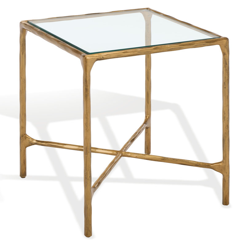 Table de bout Evelynn, Laiton, Clair