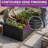 Galvanized Raised Garden Bed With Gloves-2022981675-2022981673