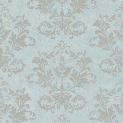 Hotel Damask Glitter Design Wallpaper Roll