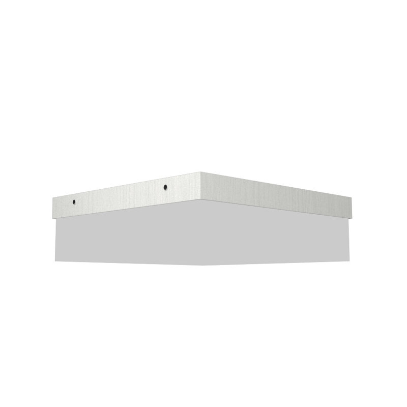 1 - Light LED Flush Mount, Organic White, 4.88" H x 19.5" W x 19.5" D
