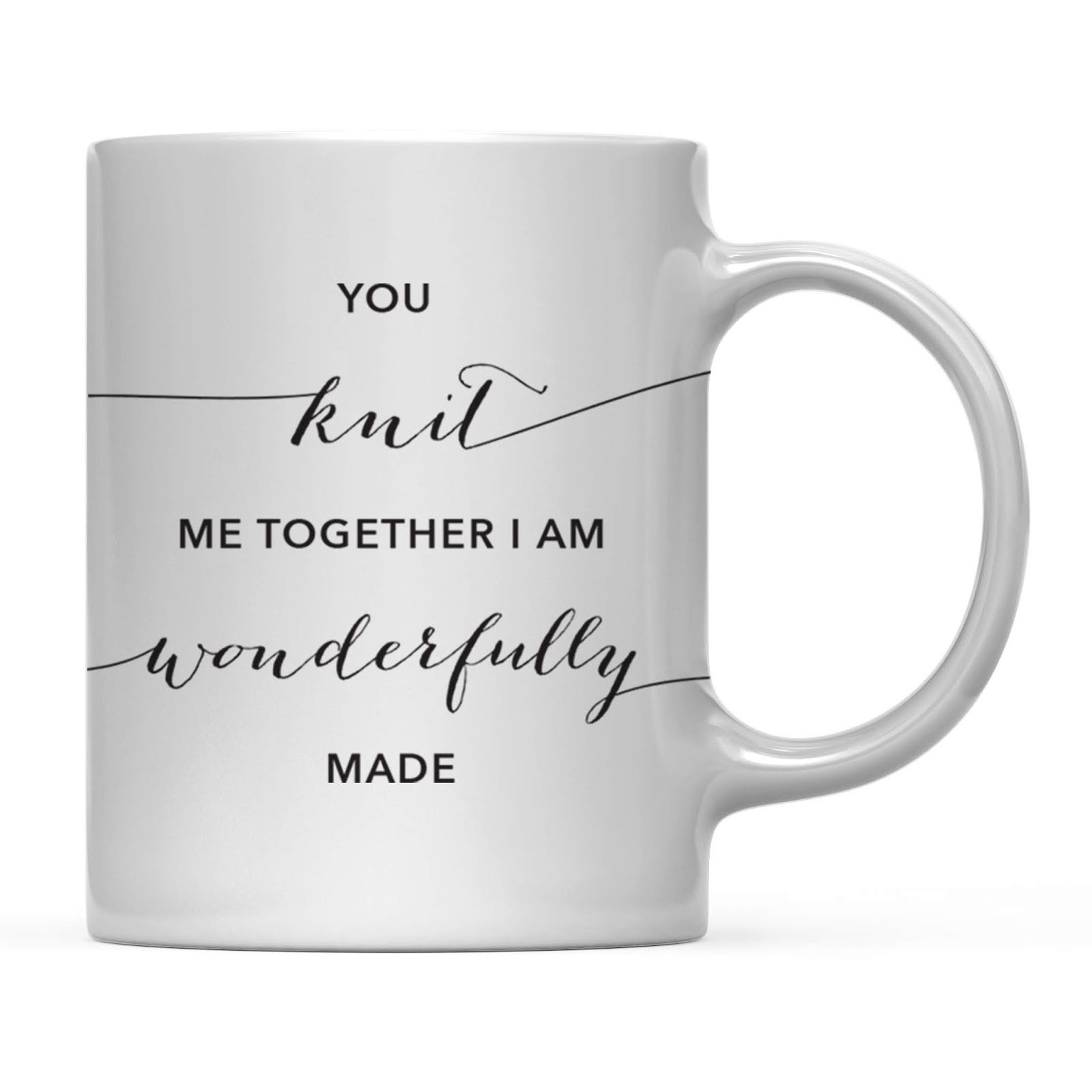 East Urban Home Modern Black Christian Bible Verses 11Oz. Coffee Mug ...